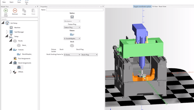 CAM Tool manager section